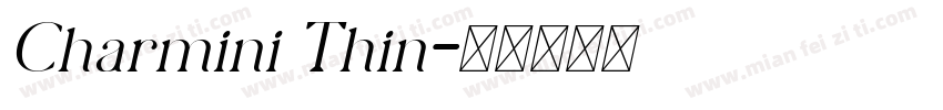 Charmini Thin字体转换